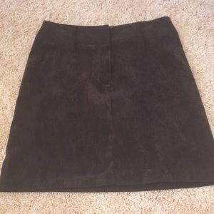 Brown pencil skirt with belt loops